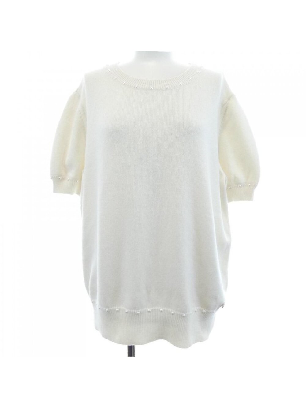 Chanel Knit Sweater White